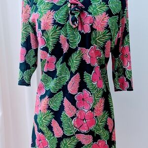 Simply Southern Floral Dress - Pink and Green